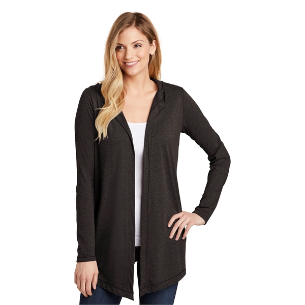 District Women's Perfect Tri Hooded Cardigan. - District Women's Perfect Tri Hooded Cardigan. - Image 0 of 10