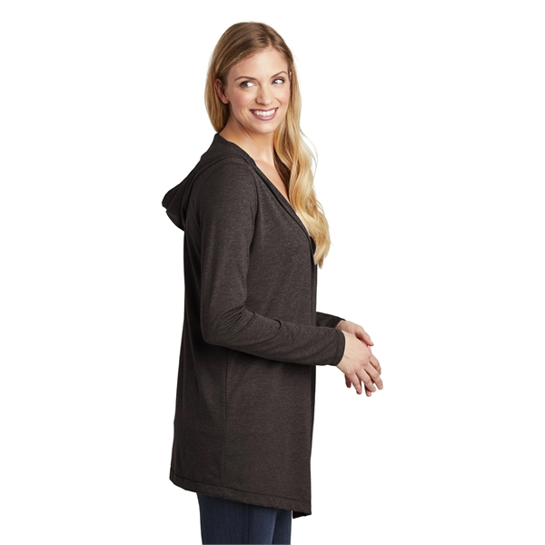 District Women's Perfect Tri Hooded Cardigan. - District Women's Perfect Tri Hooded Cardigan. - Image 2 of 10