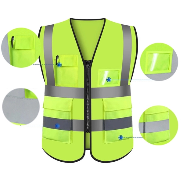 Safety Vest with Reflective Strips - Safety Vest with Reflective Strips - Image 1 of 1