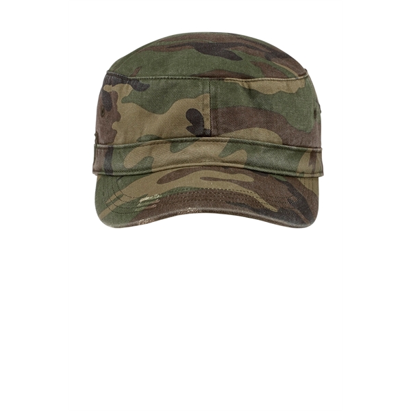 District Distressed Military Hat. - District Distressed Military Hat. - Image 3 of 6