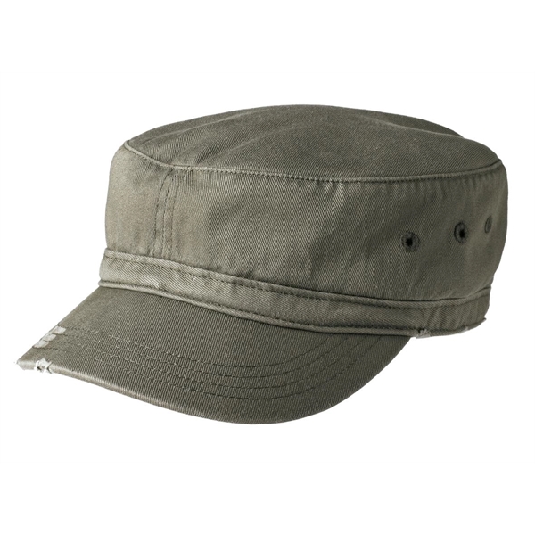 District Distressed Military Hat. - District Distressed Military Hat. - Image 5 of 6