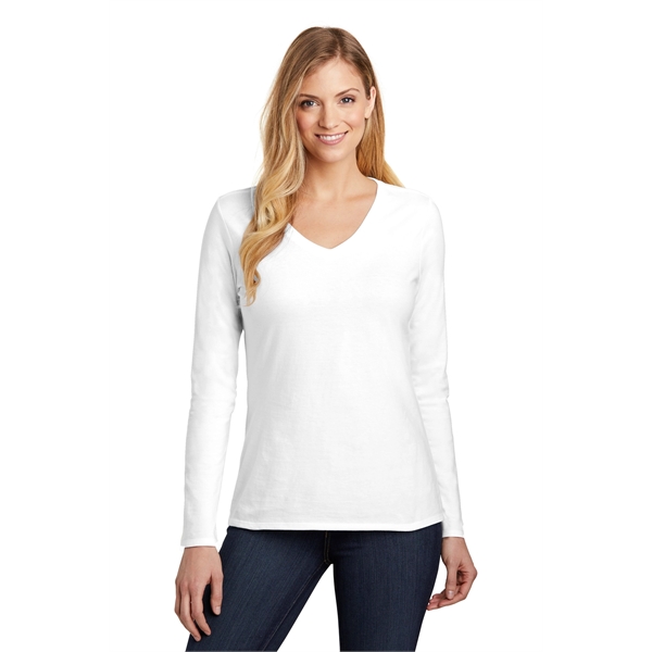 District Women's Very Important Tee Long Sleeve V-Neck. - District Women's Very Important Tee Long Sleeve V-Neck. - Image 0 of 25