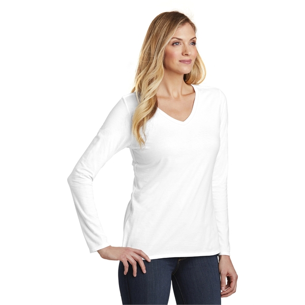 District Women's Very Important Tee Long Sleeve V-Neck. - District Women's Very Important Tee Long Sleeve V-Neck. - Image 4 of 25