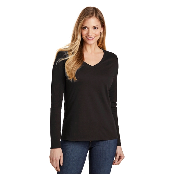 District Women's Very Important Tee Long Sleeve V-Neck. - District Women's Very Important Tee Long Sleeve V-Neck. - Image 21 of 25