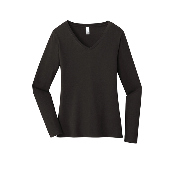 District Women's Very Important Tee Long Sleeve V-Neck. - District Women's Very Important Tee Long Sleeve V-Neck. - Image 24 of 25