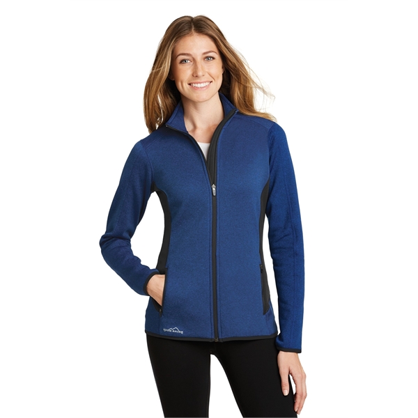 Eddie Bauer Women's Full-Zip Heather Stretch Fleece Jacket. - Eddie Bauer Women's Full-Zip Heather Stretch Fleece Jacket. - Image 1 of 15