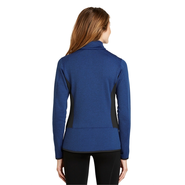 Eddie Bauer Women's Full-Zip Heather Stretch Fleece Jacket. - Eddie Bauer Women's Full-Zip Heather Stretch Fleece Jacket. - Image 2 of 15