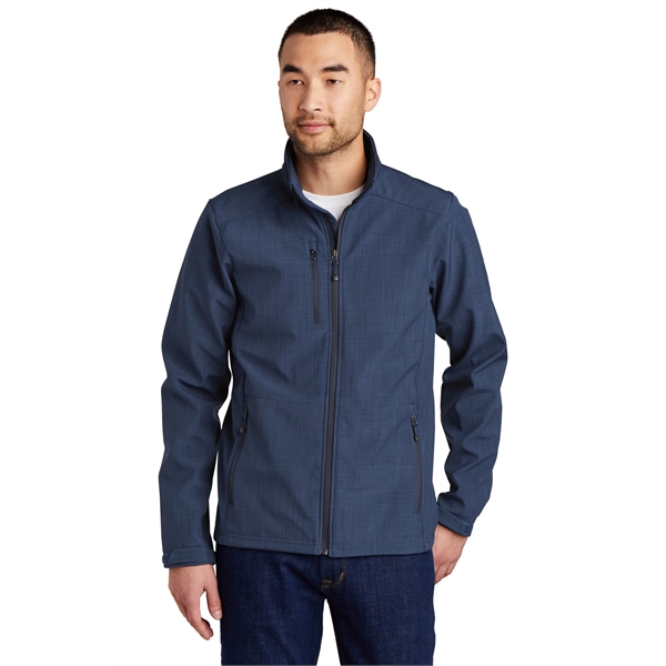 Eddie Bauer Shaded Crosshatch Soft Shell Jacket. - Eddie Bauer Shaded Crosshatch Soft Shell Jacket. - Image 12 of 13