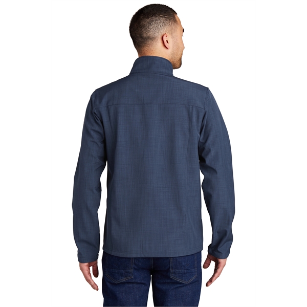 Eddie Bauer Shaded Crosshatch Soft Shell Jacket. - Eddie Bauer Shaded Crosshatch Soft Shell Jacket. - Image 8 of 13