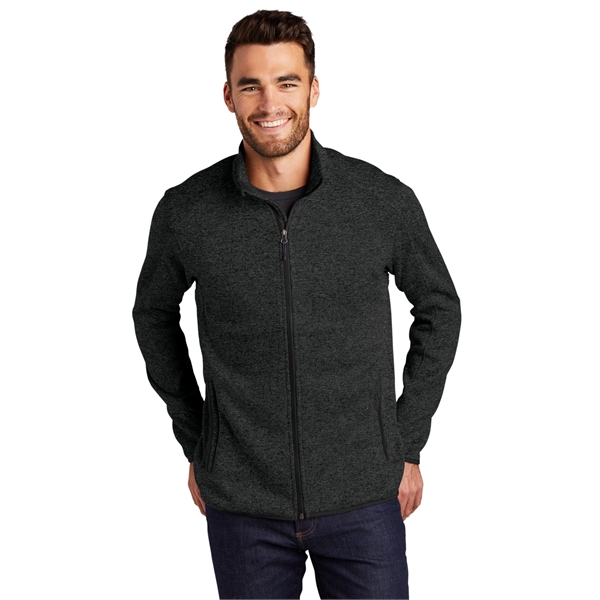 Port Authority Sweater Fleece Jacket. - Port Authority Sweater Fleece Jacket. - Image 21 of 30