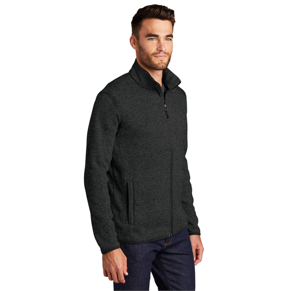 Port Authority Sweater Fleece Jacket. - Port Authority Sweater Fleece Jacket. - Image 24 of 30