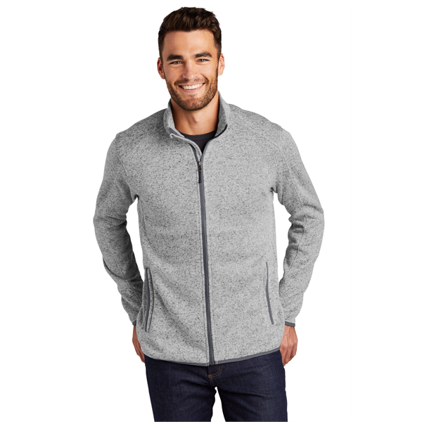 Port Authority Sweater Fleece Jacket. - Port Authority Sweater Fleece Jacket. - Image 25 of 30