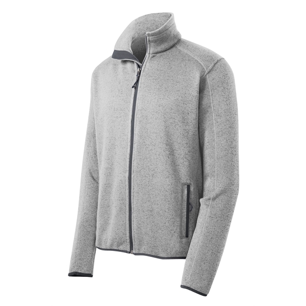 Port Authority Sweater Fleece Jacket. - Port Authority Sweater Fleece Jacket. - Image 10 of 30