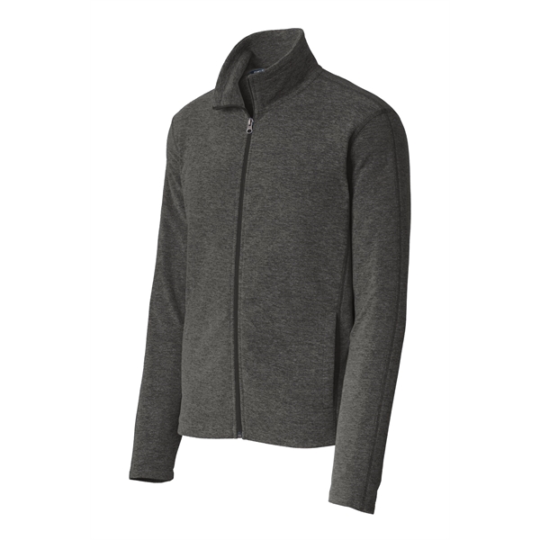 Port Authority Heather Microfleece Full-Zip Jacket. - Port Authority Heather Microfleece Full-Zip Jacket. - Image 3 of 20