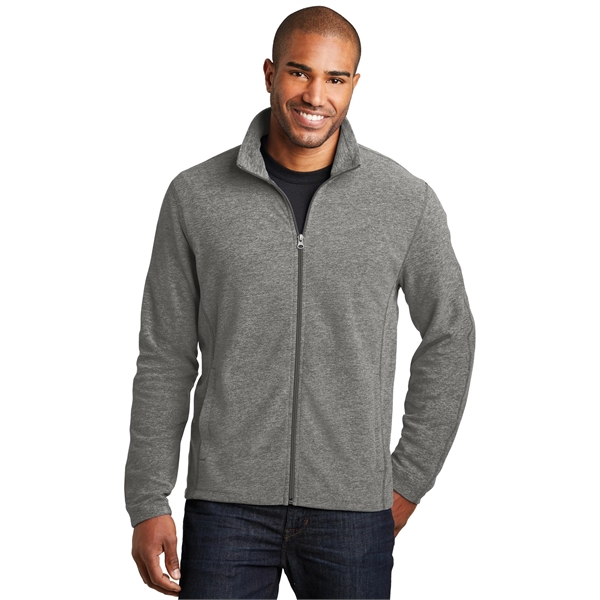 Port Authority Heather Microfleece Full-Zip Jacket. - Port Authority Heather Microfleece Full-Zip Jacket. - Image 10 of 20