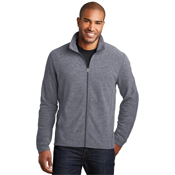 Port Authority Heather Microfleece Full-Zip Jacket. - Port Authority Heather Microfleece Full-Zip Jacket. - Image 15 of 20