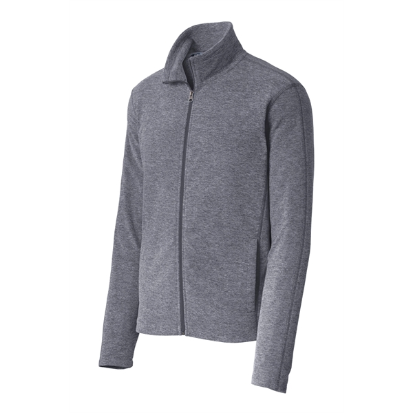 Port Authority Heather Microfleece Full-Zip Jacket. - Port Authority Heather Microfleece Full-Zip Jacket. - Image 18 of 20