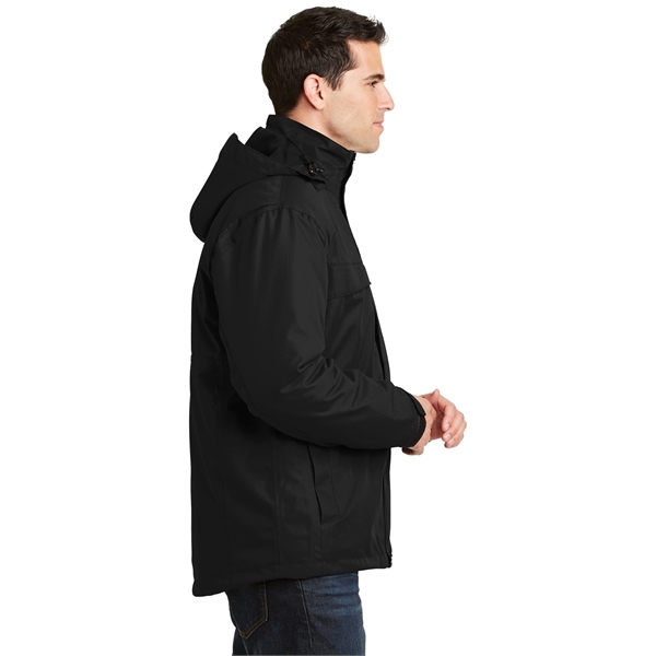 Port Authority Herringbone 3-in-1 Parka. - Port Authority Herringbone 3-in-1 Parka. - Image 2 of 10