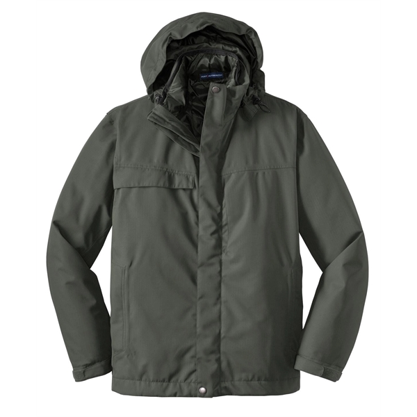 Port Authority Herringbone 3-in-1 Parka. - Port Authority Herringbone 3-in-1 Parka. - Image 7 of 10