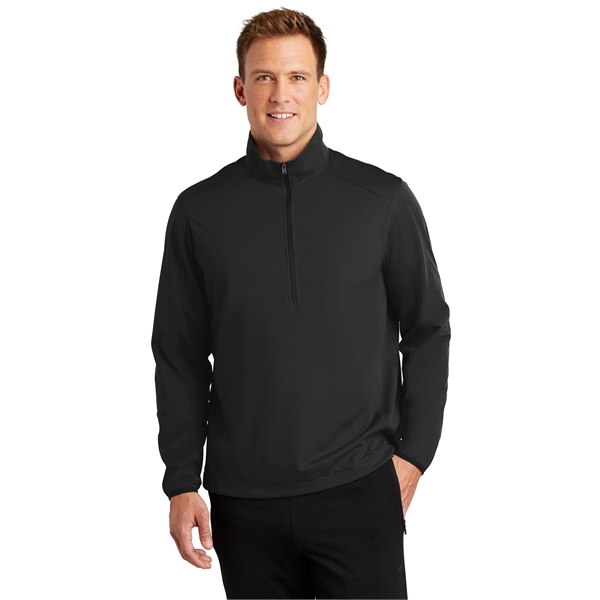 Port Authority Active 1/2-Zip Soft Shell Jacket. - Port Authority Active 1/2-Zip Soft Shell Jacket. - Image 25 of 34