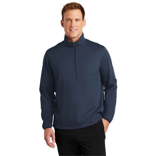 Port Authority Active 1/2-Zip Soft Shell Jacket. - Port Authority Active 1/2-Zip Soft Shell Jacket. - Image 29 of 34