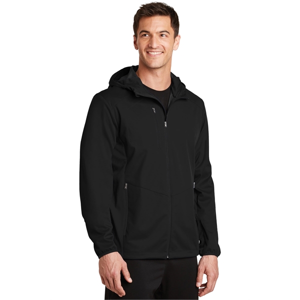 Port Authority Active Hooded Soft Shell Jacket. - Port Authority Active Hooded Soft Shell Jacket. - Image 7 of 20