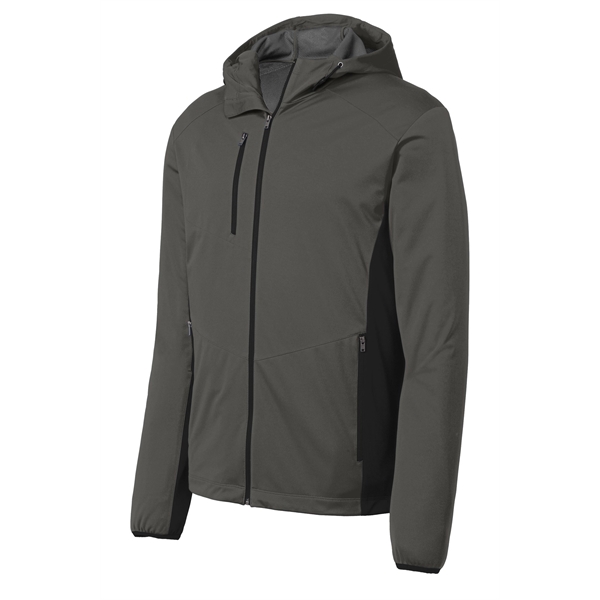 Port Authority Active Hooded Soft Shell Jacket. - Port Authority Active Hooded Soft Shell Jacket. - Image 11 of 20