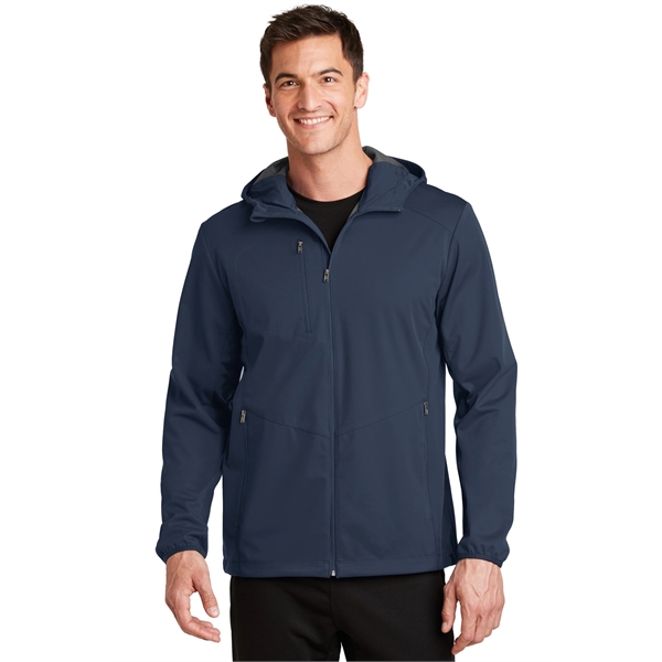 Port Authority Active Hooded Soft Shell Jacket. - Port Authority Active Hooded Soft Shell Jacket. - Image 0 of 20