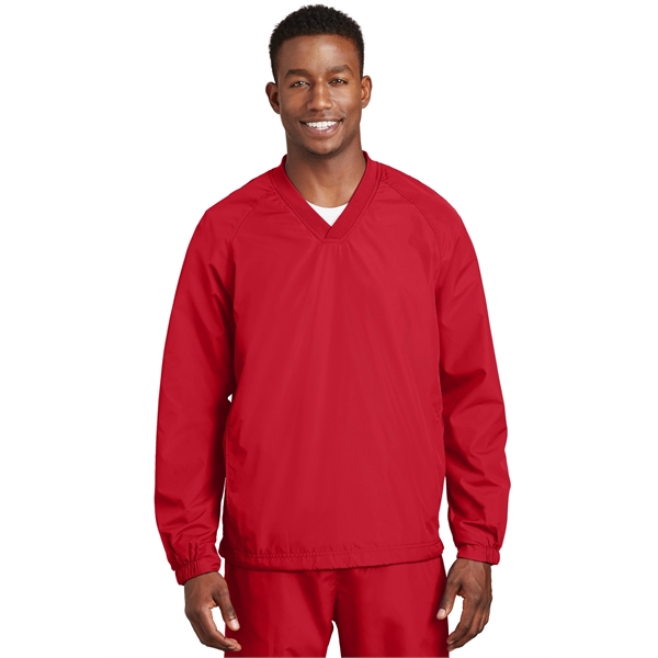 Sport-Tek V-Neck Raglan Wind Shirt. - Sport-Tek V-Neck Raglan Wind Shirt. - Image 15 of 17