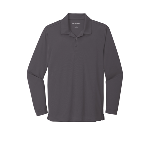 Port Authority Dry Zone UV Micro-Mesh Long Sleeve Polo - Port Authority Dry Zone UV Micro-Mesh Long Sleeve Polo - Image 9 of 49