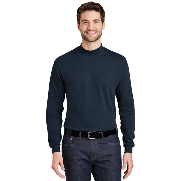 Port Authority Interlock Knit Mock Turtleneck. - Port Authority Interlock Knit Mock Turtleneck. - Image 18 of 19