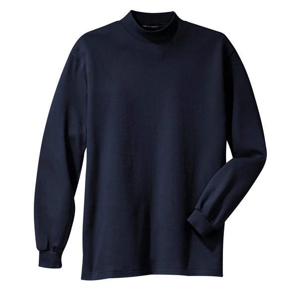 Port Authority Interlock Knit Mock Turtleneck. - Port Authority Interlock Knit Mock Turtleneck. - Image 3 of 19