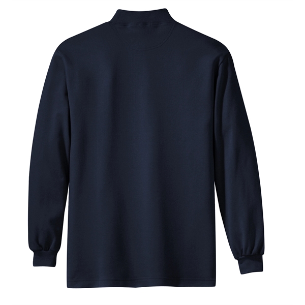 Port Authority Interlock Knit Mock Turtleneck. - Port Authority Interlock Knit Mock Turtleneck. - Image 4 of 19