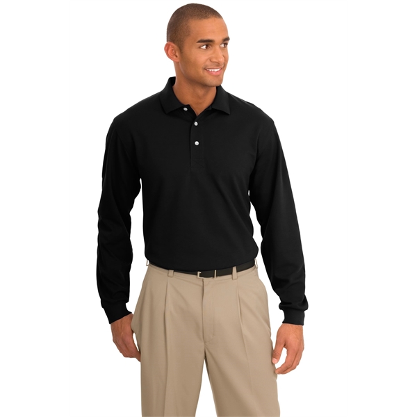 Port Authority Rapid Dry Long Sleeve Polo. - Port Authority Rapid Dry Long Sleeve Polo. - Image 6 of 11