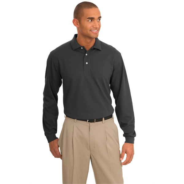 Port Authority Rapid Dry Long Sleeve Polo. - Port Authority Rapid Dry Long Sleeve Polo. - Image 7 of 11