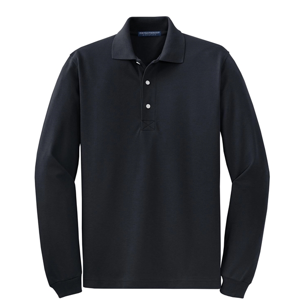 Port Authority Rapid Dry Long Sleeve Polo. - Port Authority Rapid Dry Long Sleeve Polo. - Image 4 of 11