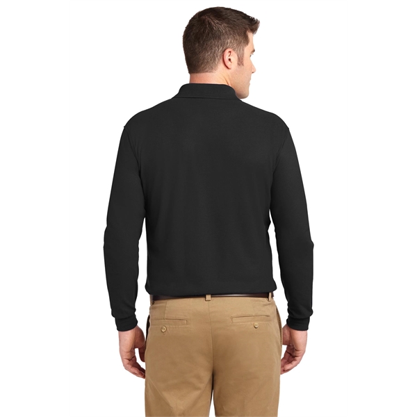 Port Authority Silk Touch Long Sleeve Polo. - Port Authority Silk Touch Long Sleeve Polo. - Image 1 of 45