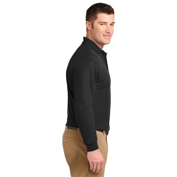 Port Authority Silk Touch Long Sleeve Polo. - Port Authority Silk Touch Long Sleeve Polo. - Image 2 of 45