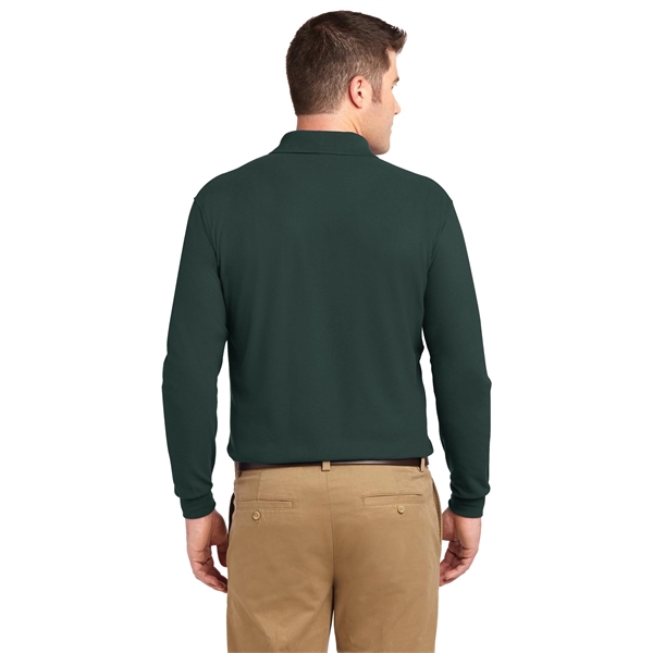 Port Authority Silk Touch Long Sleeve Polo. - Port Authority Silk Touch Long Sleeve Polo. - Image 13 of 45