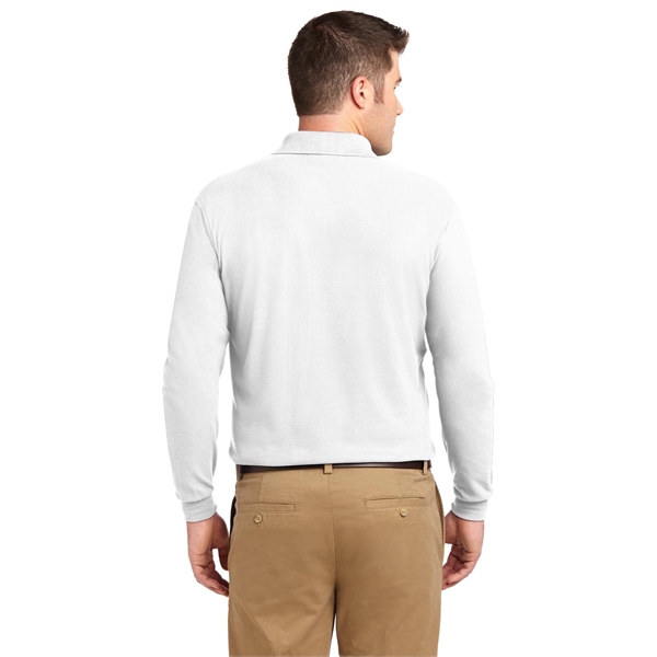 Port Authority Silk Touch Long Sleeve Polo. - Port Authority Silk Touch Long Sleeve Polo. - Image 25 of 45