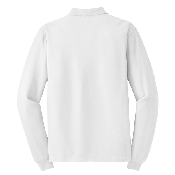 Port Authority Silk Touch Long Sleeve Polo. - Port Authority Silk Touch Long Sleeve Polo. - Image 28 of 45