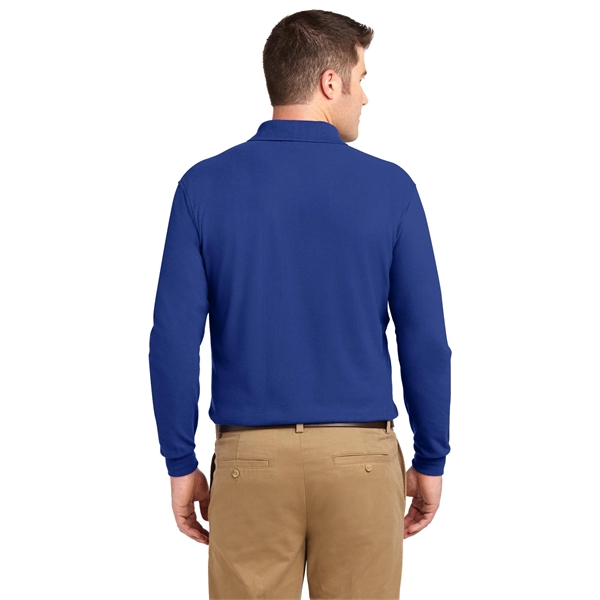 Port Authority Silk Touch Long Sleeve Polo. - Port Authority Silk Touch Long Sleeve Polo. - Image 33 of 45