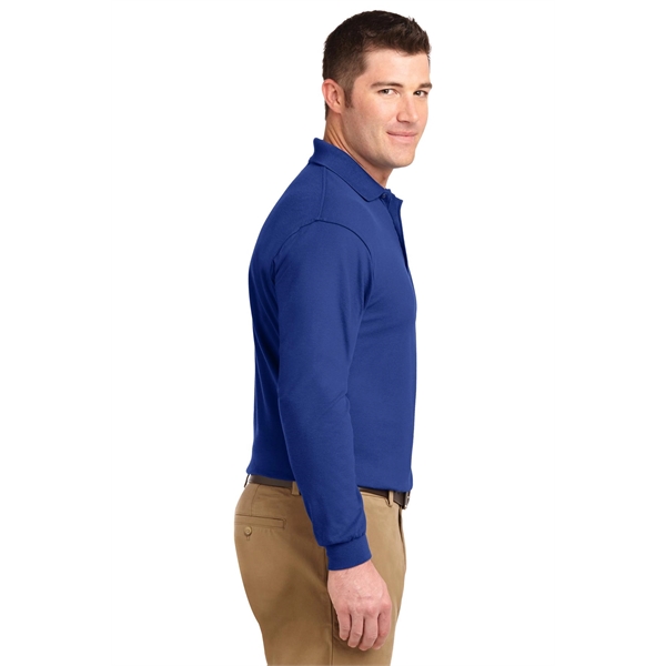 Port Authority Silk Touch Long Sleeve Polo. - Port Authority Silk Touch Long Sleeve Polo. - Image 34 of 45