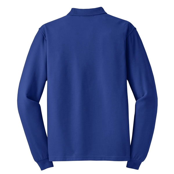 Port Authority Silk Touch Long Sleeve Polo. - Port Authority Silk Touch Long Sleeve Polo. - Image 36 of 45