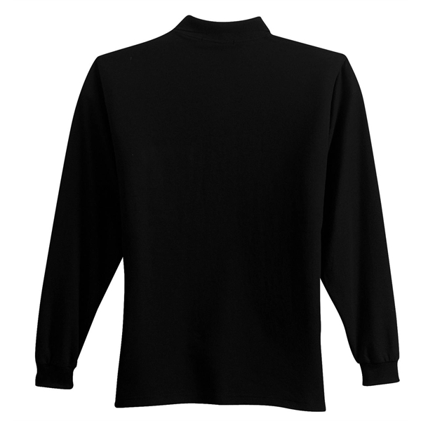 Port Authority Long Sleeve Silk Touch Polo with Pocket. - Port Authority Long Sleeve Silk Touch Polo with Pocket. - Image 3 of 15