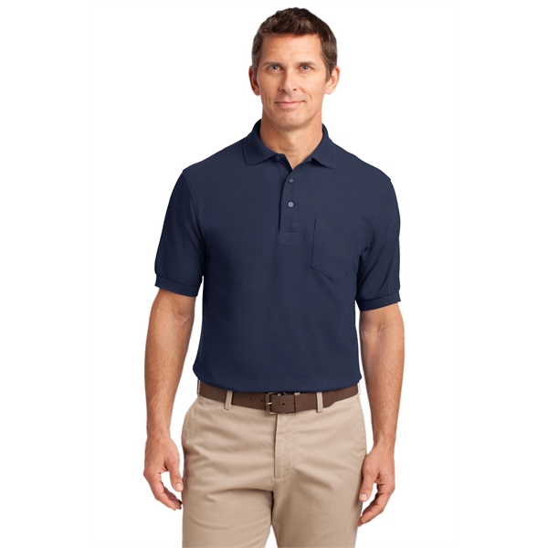 Port Authority Silk Touch Polo with Pocket. - Port Authority Silk Touch Polo with Pocket. - Image 3 of 55