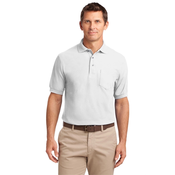 Port Authority Silk Touch Polo with Pocket. - Port Authority Silk Touch Polo with Pocket. - Image 7 of 55