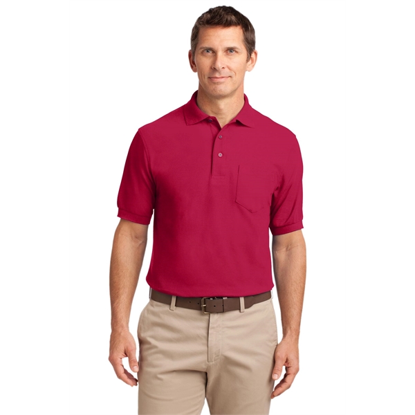 Port Authority Silk Touch Polo with Pocket. - Port Authority Silk Touch Polo with Pocket. - Image 4 of 55