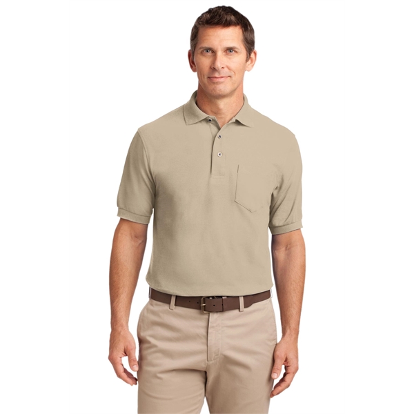 Port Authority Silk Touch Polo with Pocket. - Port Authority Silk Touch Polo with Pocket. - Image 6 of 55