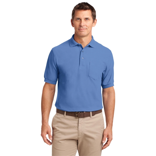 Port Authority Silk Touch Polo with Pocket. - Port Authority Silk Touch Polo with Pocket. - Image 51 of 55